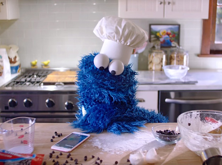 Cookie Monster, iphone, Sesame Street